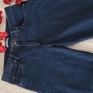 Women's Lee Jeans Riders Relaxed Fit Straight Leg 5 Pocket Blue 10M 1% Spandex